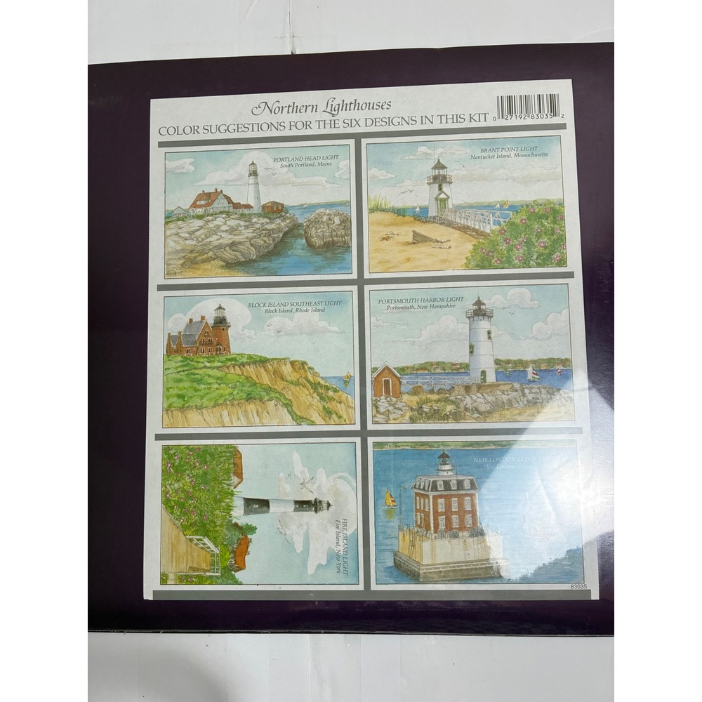 VTG Red Farm Studio Paintables Northern Lighthouse Kit 6 Scenes NEW Sealed Art